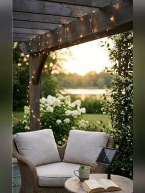 Fusion 2 Pack Solar String Light 100 LED's- Warm White, 45216